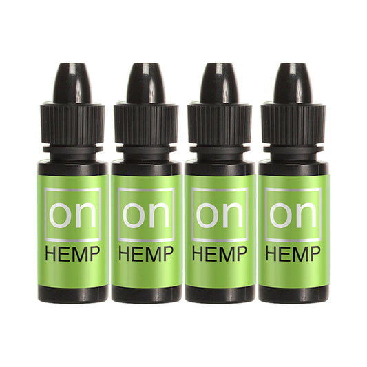 Sensuva ON Hemp Arousal Oil 4-Pack 5 ml Large Boxes - Red Garter