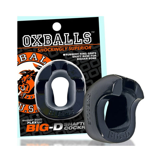 Oxballs Big-D Shaft Grip Cockring Black - Red Garter