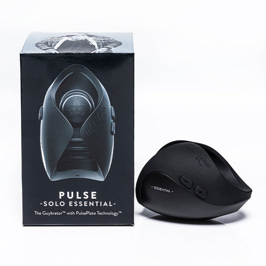 Hot Octopuss Pulse Solo Essential Rechargeable Vibrating Stroker Black - Red Garter