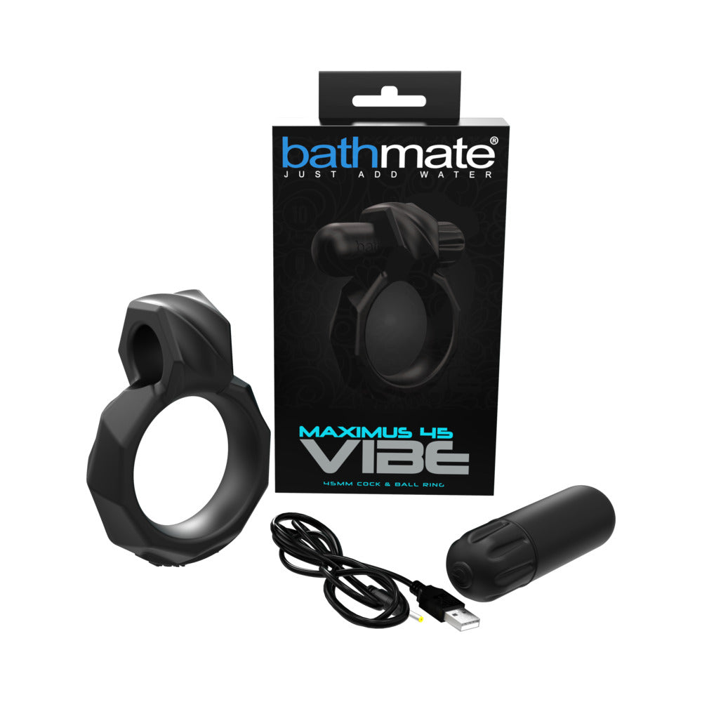Bathmate Maximus 45 Vibrating Cock & Ball Ring - Red Garter