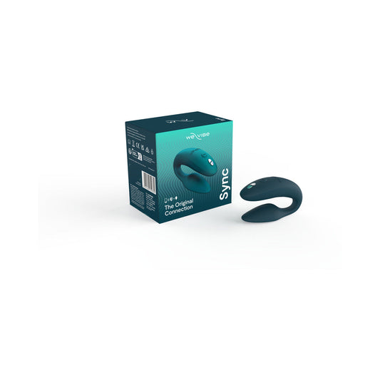 We-Vibe Sync 2 Rechargeable Silicone Couples Vibrator Green Velvet - Red Garter