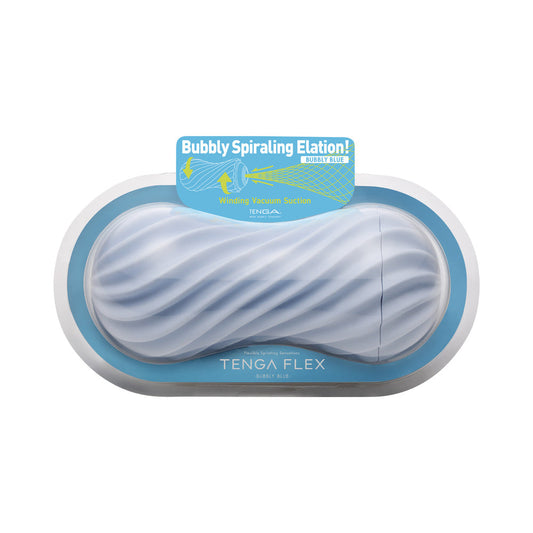 Tenga Flex Bubbly Blue Stroker - Red Garter