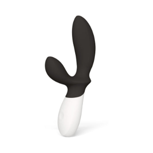 Lelo Loki Wave 2 Rechargeable Silicone Dual Stimulation Prostate Vibrator Black - Red Garter