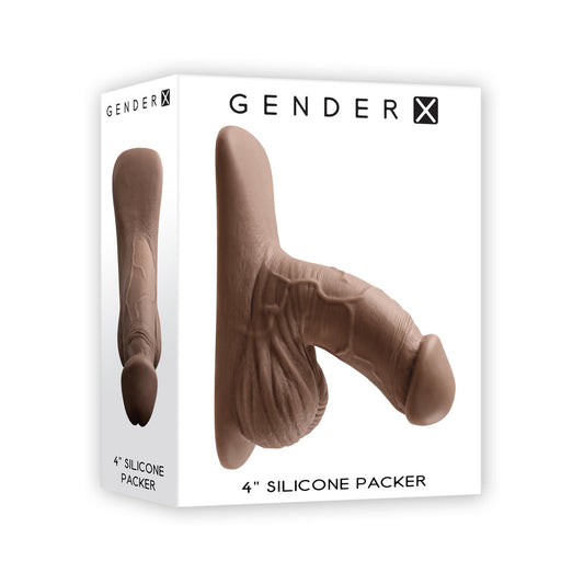 Gender X 4 in. Silicone Packer Dark - Red Garter