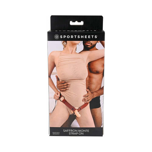 Sportsheets Saffron Monte Adjustable Strap-On Harness - Red Garter