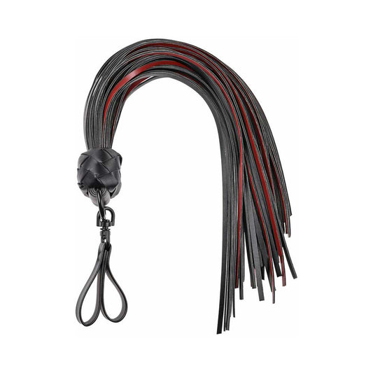 Sportsheets Saffron Finger Flogger with Finger Loop Handle - Red Garter