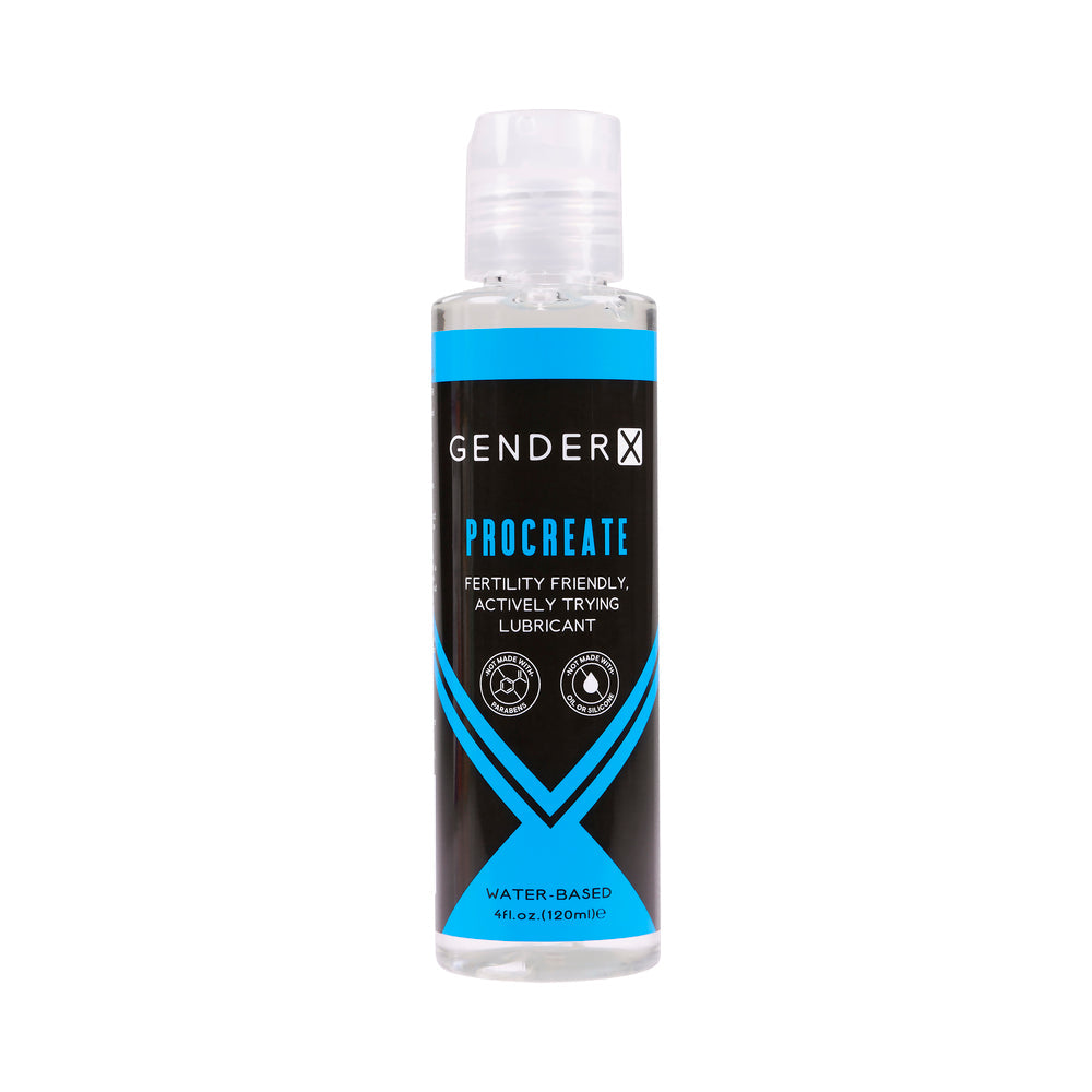 Gender X Procreate Fertility Friendly Water-Based Personal Lubricant 4 oz. - Red Garter