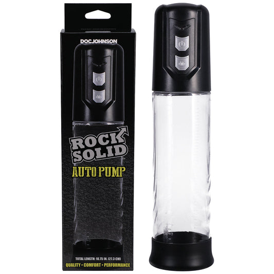 Rock Solid Auto Pump Black/Clear - Red Garter
