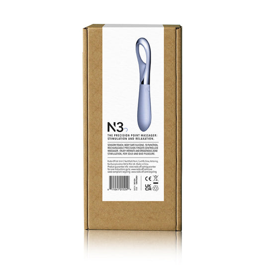 NIYA 3 Precision Point Massager Cornflower - Red Garter