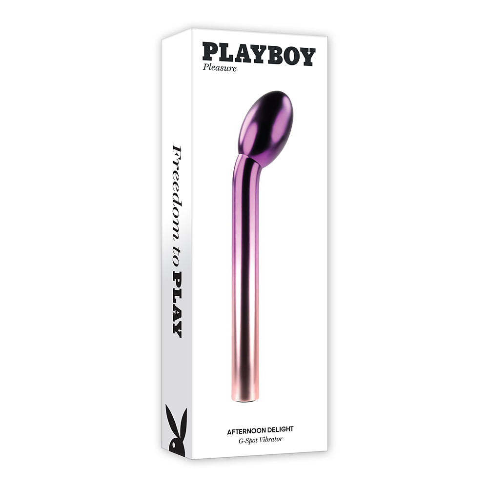 Playboy Afternoon Delight Rechargeable G-Spot Vibrator Ombre - Red Garter