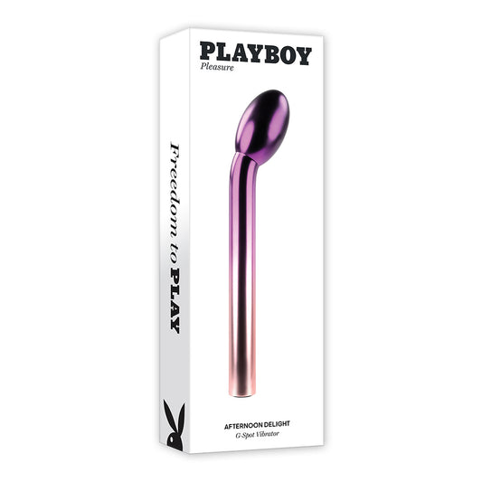 Playboy Afternoon Delight Rechargeable G-Spot Vibrator Ombre - Red Garter