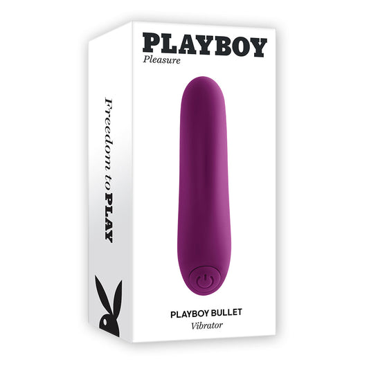 Playboy Bullet Rechargeable Silicone Vibrator Wild Aster - Red Garter