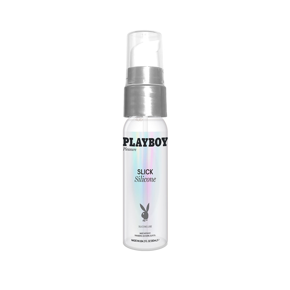 Playboy Slick Silicone Lubricant 2 oz. - Red Garter