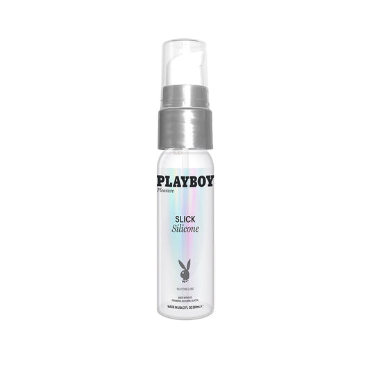 Playboy Slick Silicone Lubricant 2 oz. - Red Garter