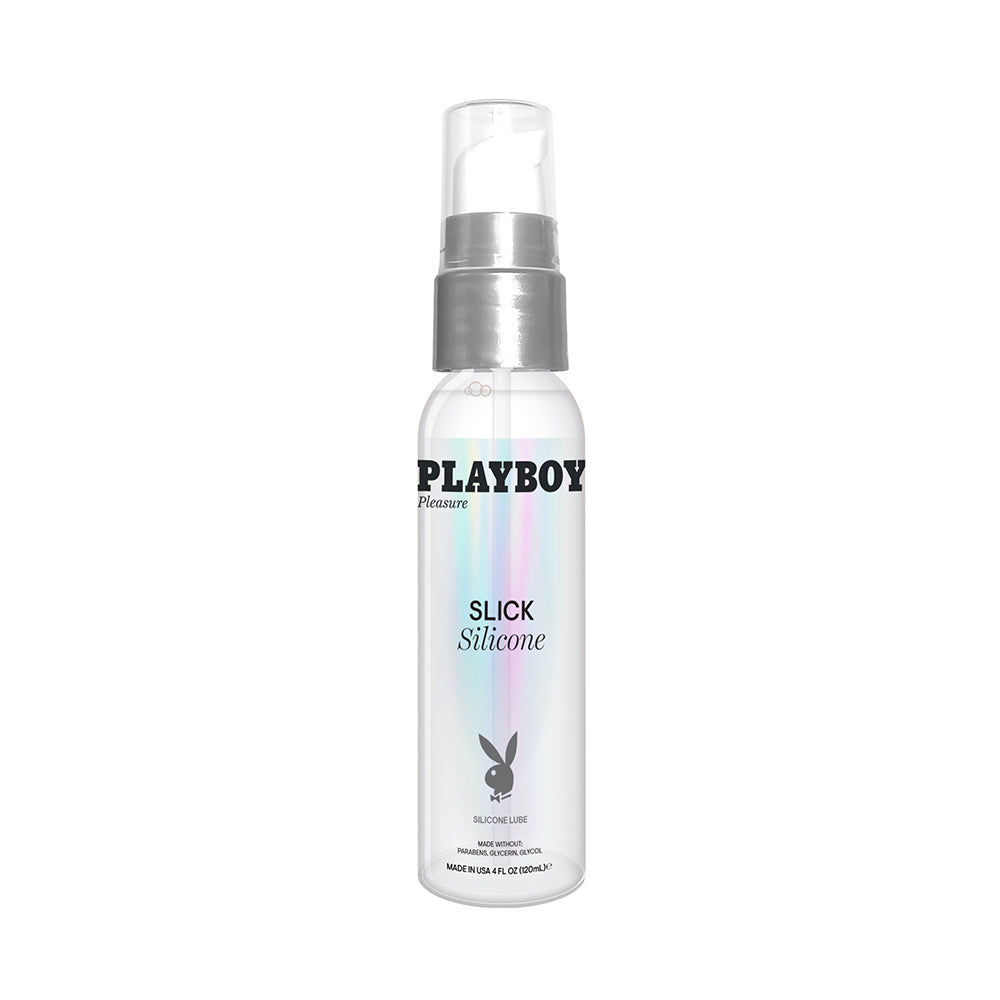 Playboy Slick Silicone Lubricant 4 oz. - Red Garter
