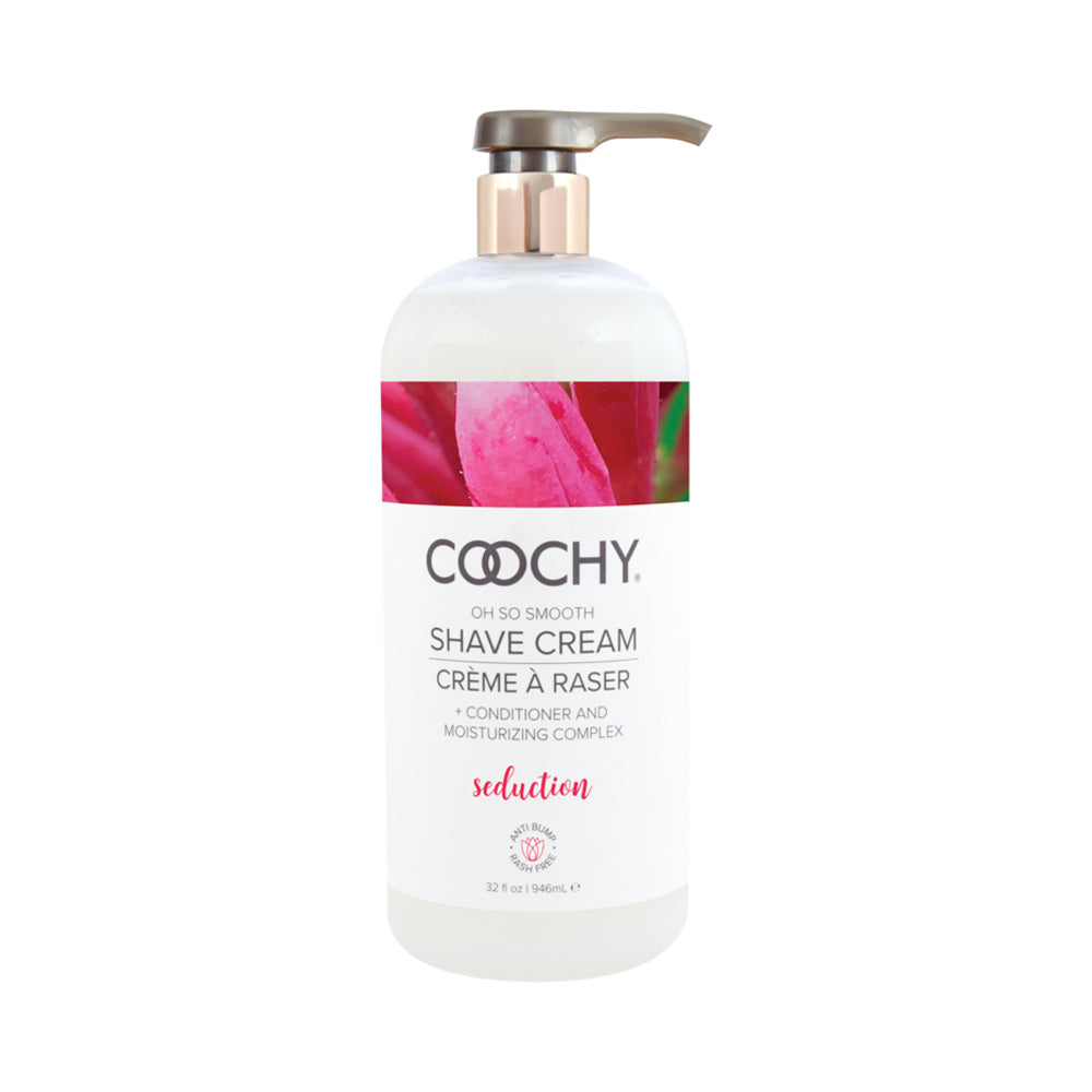Coochy Oh So Smooth Shave Cream Seduction 32 oz. - Red Garter