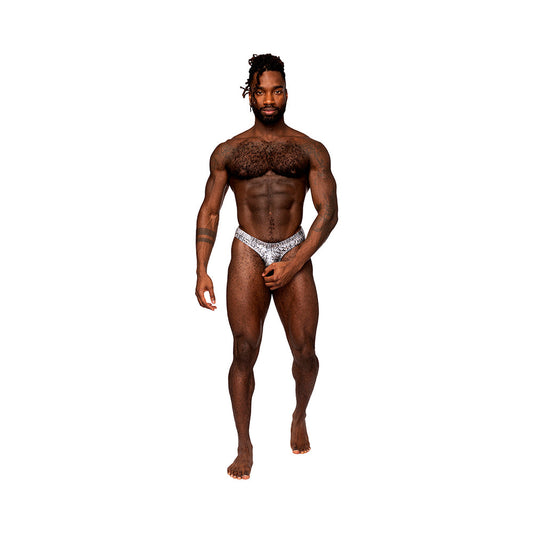Male Power S''naked Power Sock Silver/Black L/XL