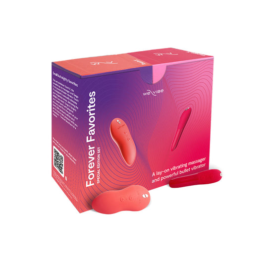 We-Vibe Forever Favorites Set (Tango X & Touch X) Red/Coral - Red Garter