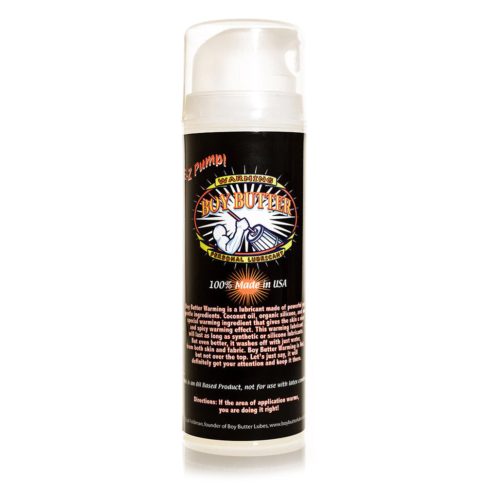 Boy Butter Warming Personal Lubricant Pump 5 oz. - Red Garter