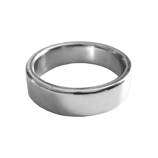 Rouge Stainless Steel Plain Cock Ring 15mm Thick - Red Garter