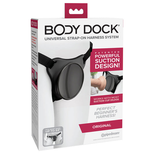 Body Dock Original Strap-On Harness - Red Garter