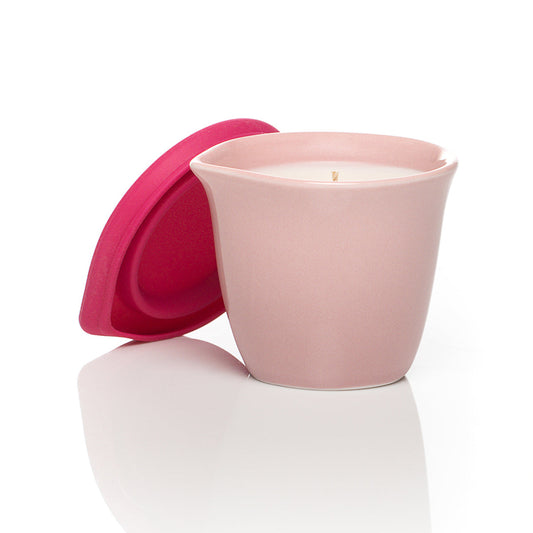 SELF + JIMMYJANE Afterglow Massage Oil Candle Tahitian Moss 4.5 oz. - Red Garter