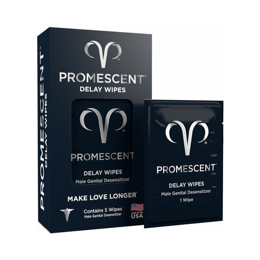 Promescent Delay Wipes 5-Pack - Red Garter