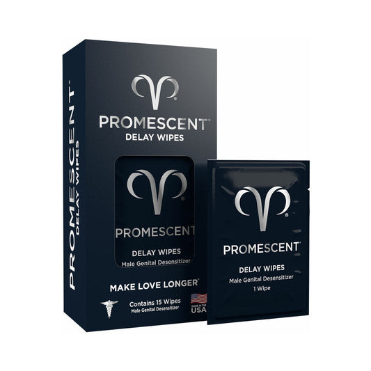 Promescent Delay Wipes 15-Pack - Red Garter