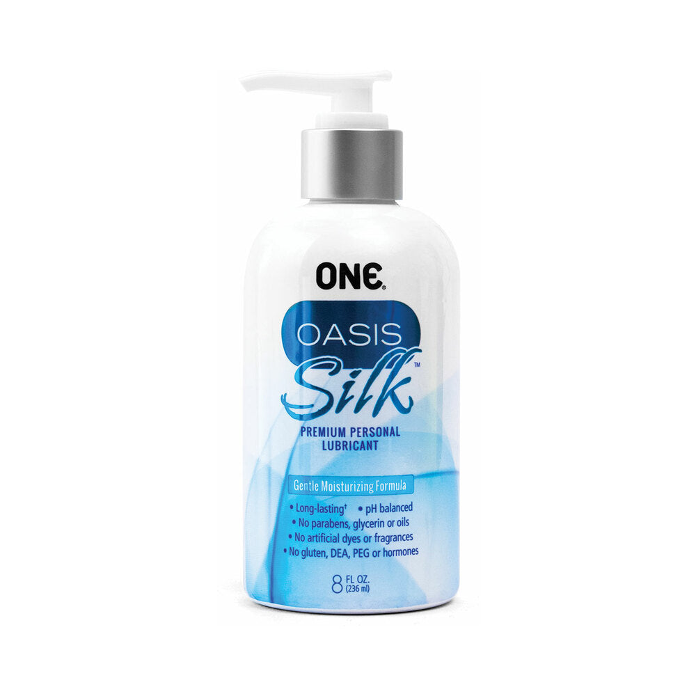 ONE Oasis Silk Hybrid Lubricant 8 oz. - Red Garter