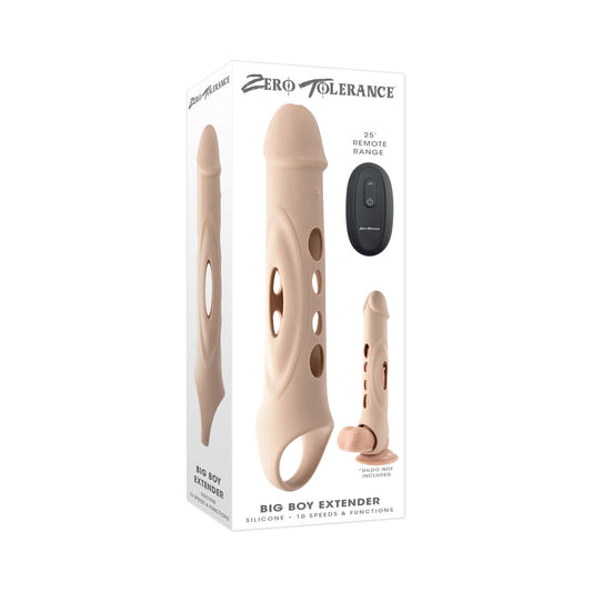 Zero Tolerance Big Boy Extender Rechargeable Extension with Remote Silicone Light - Red Garter