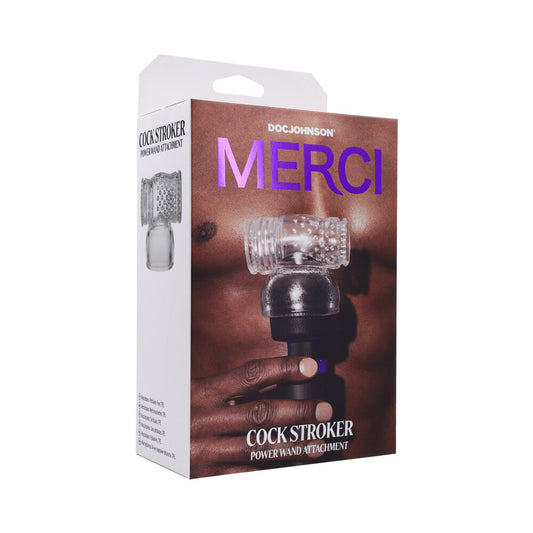 Merci Cock Stroker Wand Attachment - Red Garter