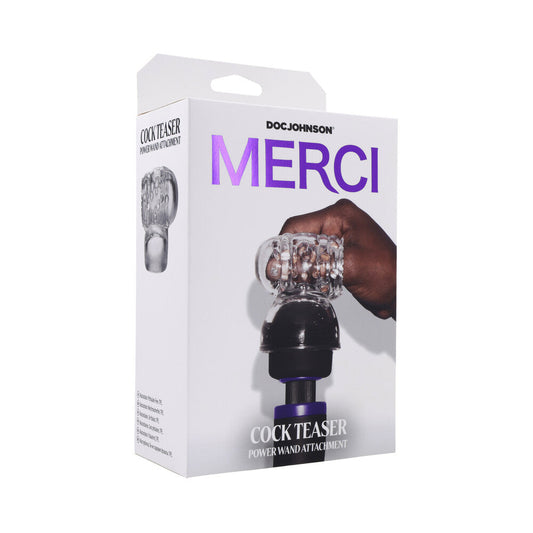 Merci Cock Teaser Wand Attachment - Red Garter
