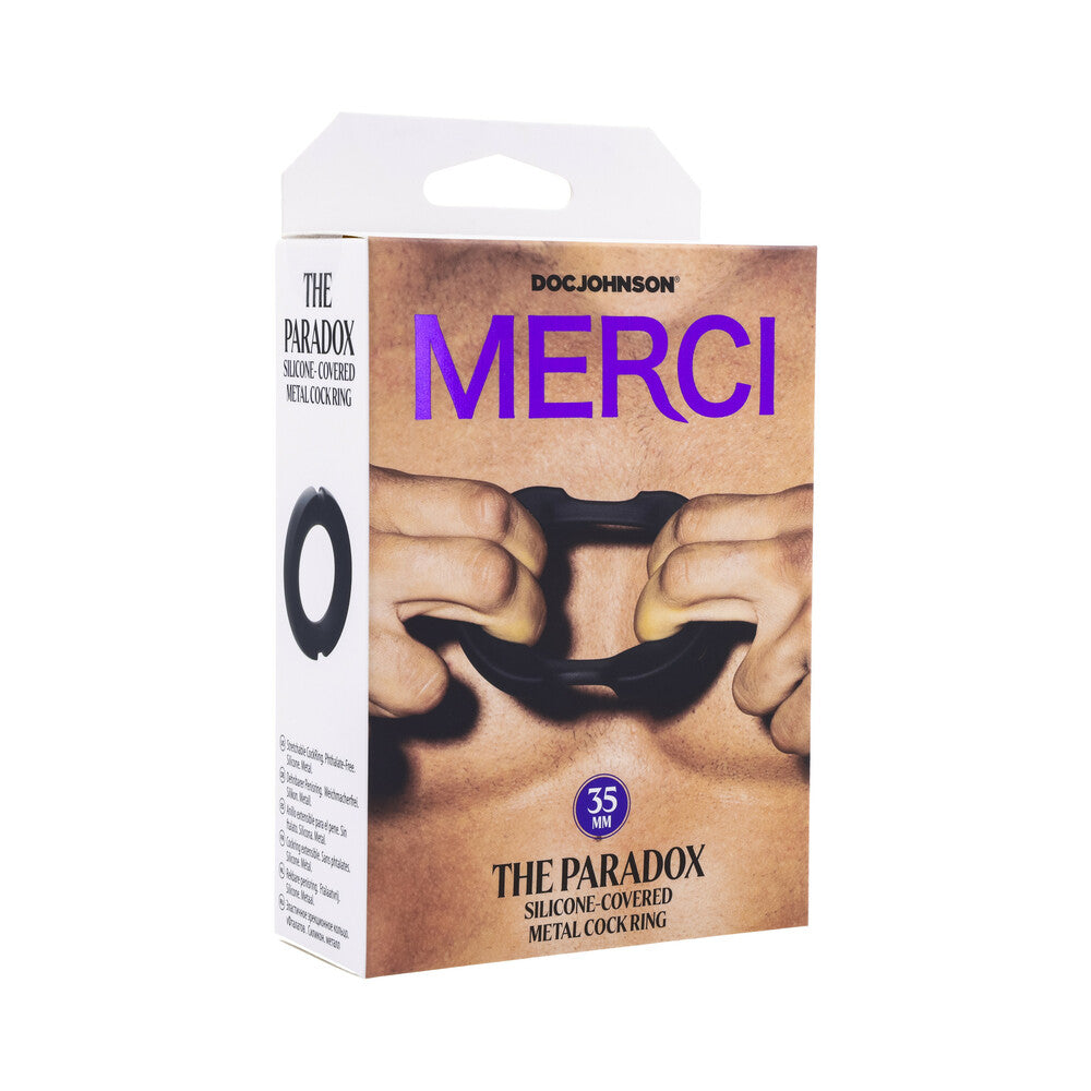 Merci The Paradox Silicone-Covered Metal C-Ring 35mm - Red Garter