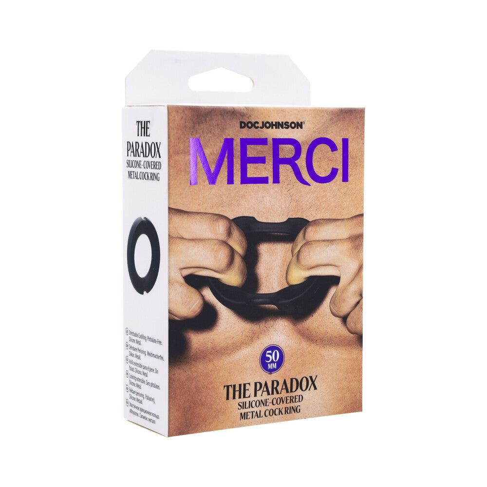 Merci The Paradox Silicone-Covered Metal C-Ring 50mm - Red Garter
