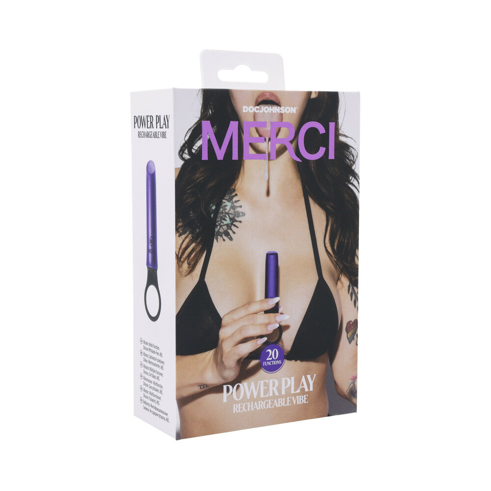 Merci Power Play with Silicone Grip Ring Violet - Red Garter