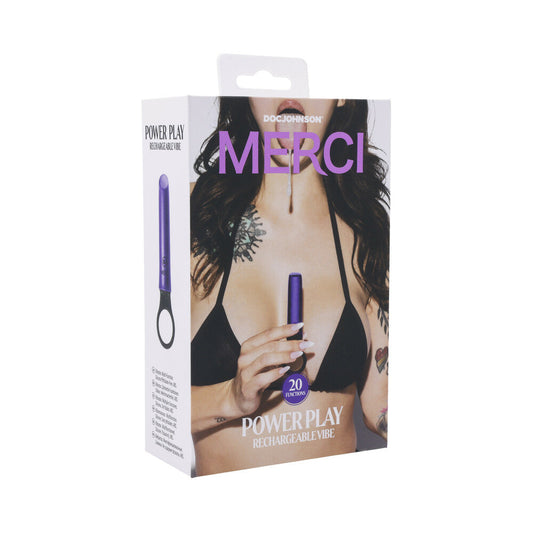 Merci Power Play with Silicone Grip Ring Violet - Red Garter