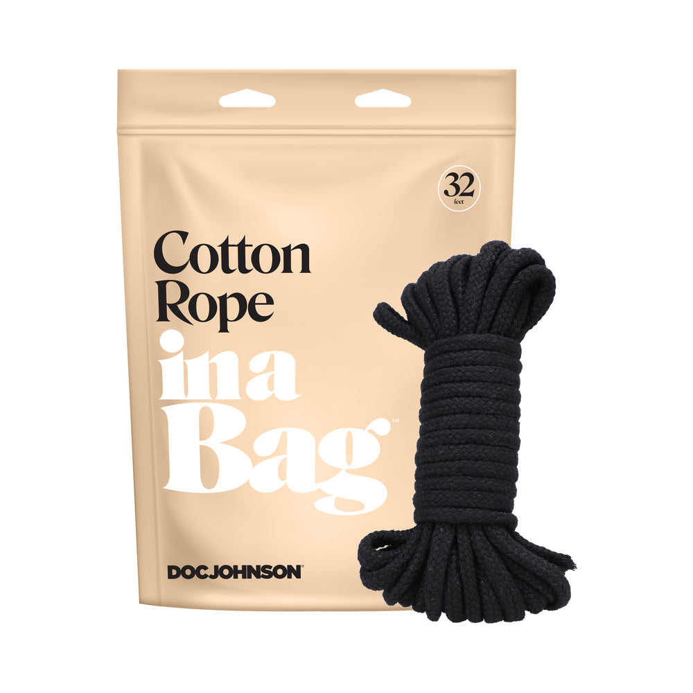 In A Bag Cotton Rope 32ft Black - Red Garter