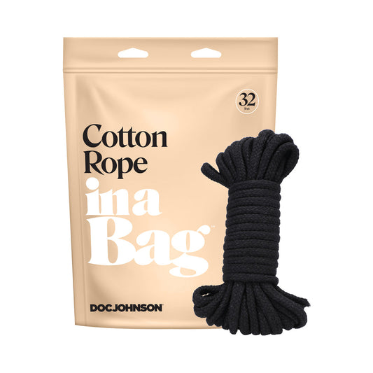 In A Bag Cotton Rope 32ft Black - Red Garter