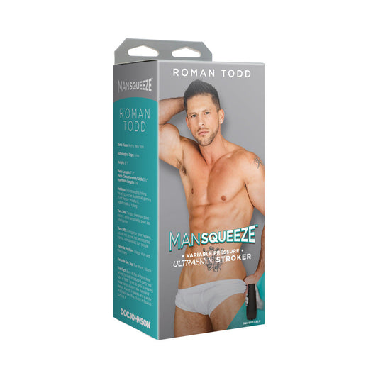 Man Squeeze Roman Todd ULTRASKYN Stroker Ass Vanilla - Red Garter