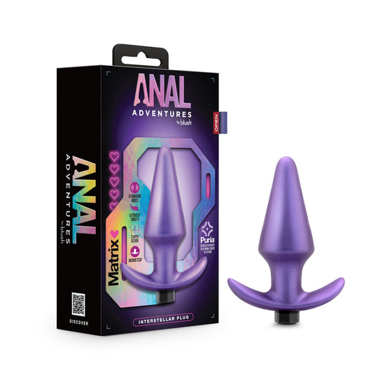 Anal Adventures Matrix Interstellar Plug Astro Violet - Red Garter