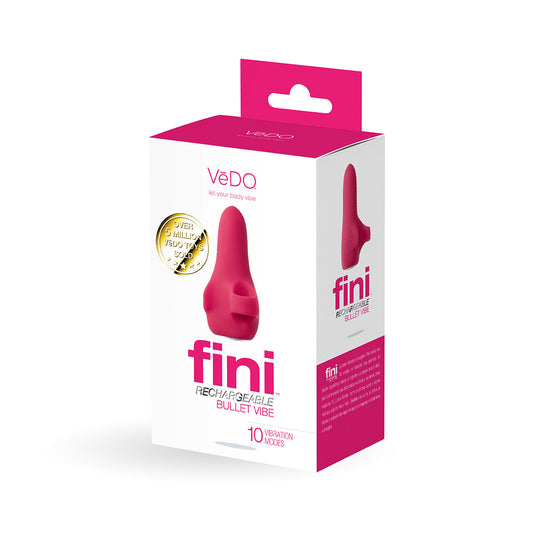 VeDO Fini Rechargeable Bullet Vibe Pink - Red Garter