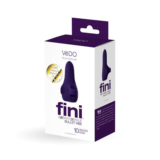 VeDO Fini Rechargeable Bullet Vibe Purple - Red Garter