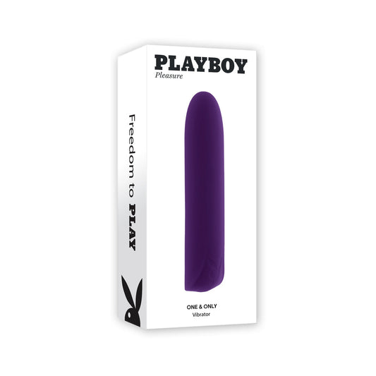 Playboy One & Only Rechargeable Silicone Bullet Vibrator Acai - Red Garter