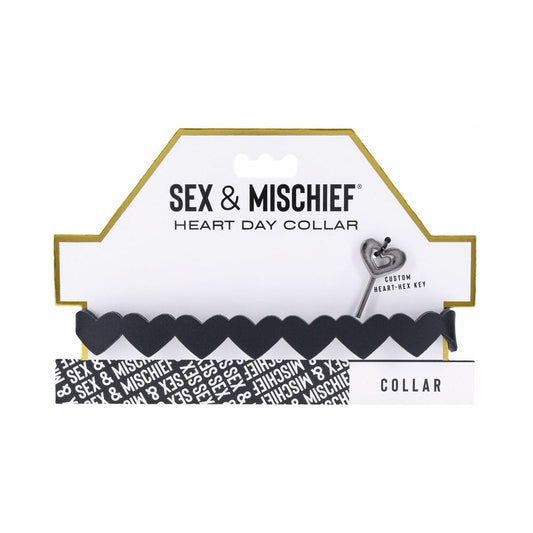 Sportsheets Sex & Mischief Heart Day Collar - Red Garter