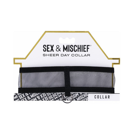 Sportsheets Sex & Mischief Sheer Day Collar - Red Garter