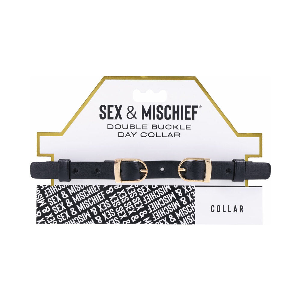 Sportsheets Sex & Mischief Double Buckle Day Collar - Red Garter