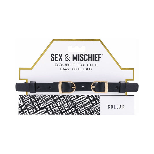 Sportsheets Sex & Mischief Double Buckle Day Collar - Red Garter