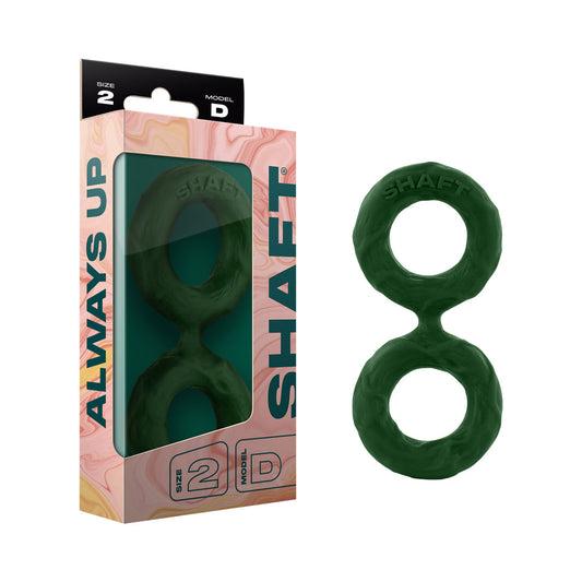 Shaft Model D: Double C-Ring Green Size 2 - Red Garter