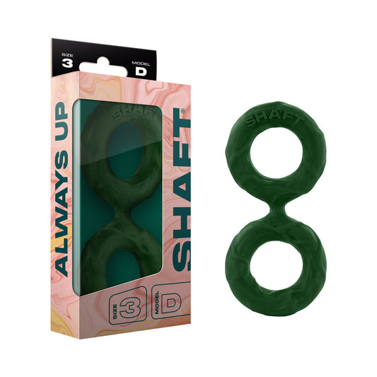 Shaft Model D: Double C-Ring Green Size 3 - Red Garter
