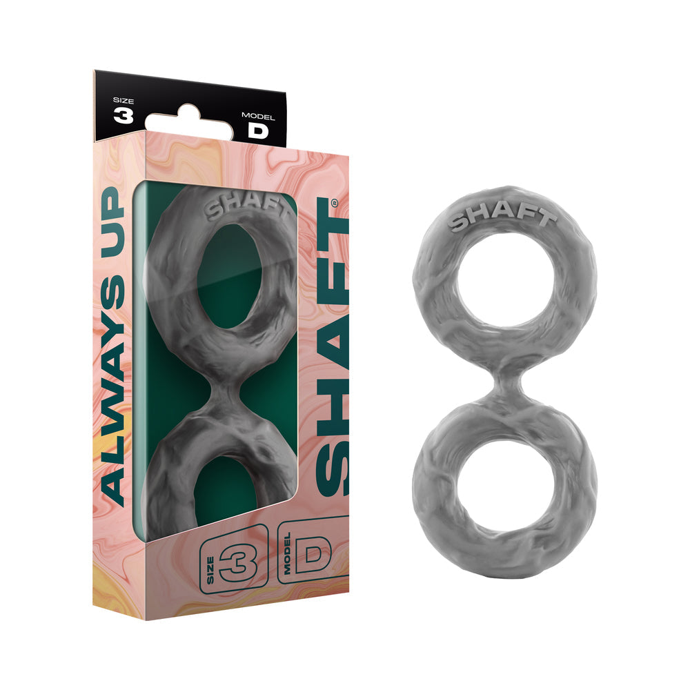 Shaft Model D: Double C-Ring Grey Size 3 - Red Garter